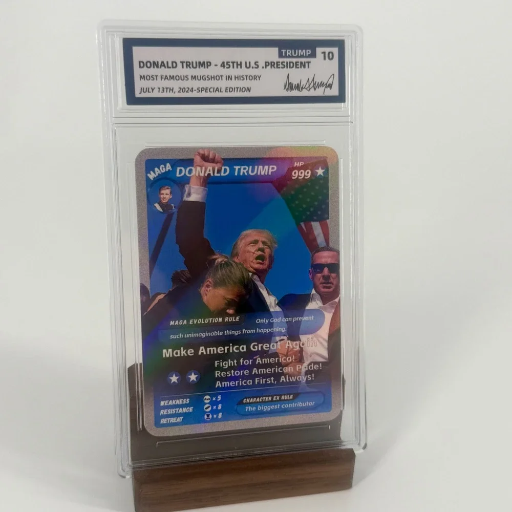 Donald Trump July 13 2024 Special Edition Custom Trading Card Graded Gem 10 Slab
